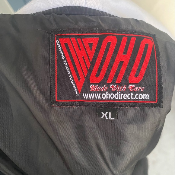 Black and White Hooded OHO Jacket - Picture 3 of 4